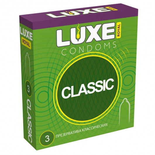 Гладкие презервативы LUXE Royal Classic - 3 шт. - Luxe - купить с доставкой в Сочи