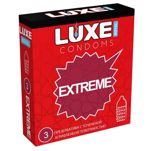 Текстурированные презервативы LUXE Royal Extreme - 3 шт. - Luxe - купить с доставкой в Сочи