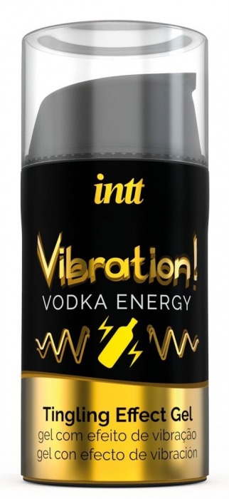 Жидкий интимный гель с эффектом вибрации Vibration! Vodka Energy - 15 мл. - INTT - купить с доставкой в Сочи