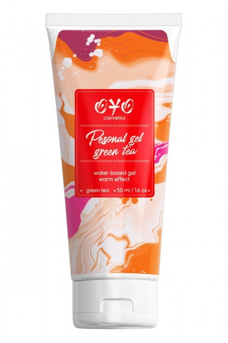 Интимная смазка на водной основе с согревающим эффектом OYO Personal Gel Green Tea - 50 мл. - OYO - купить с доставкой в Сочи