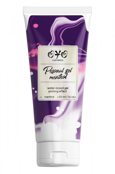 Интимная смазка на водной основе с пролонгирующим эффектом OYO Personal Gel Menthol - 50 мл. - OYO - купить с доставкой в Сочи