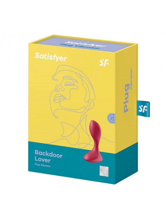Красный вибромассажёр простаты Satisfyer Backdoor Lover - 14 см. - Satisfyer - в Сочи купить с доставкой