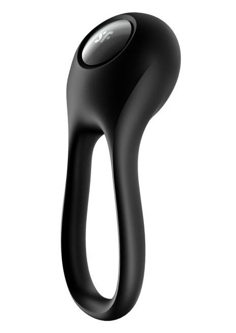 Черное эрекционное виброкольцо Majestic Duo - Satisfyer - в Сочи купить с доставкой