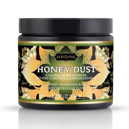 Пудра для тела Honey Dust Body Powder с ароматом жимолости - 170 гр. - Kama Sutra - купить с доставкой в Сочи