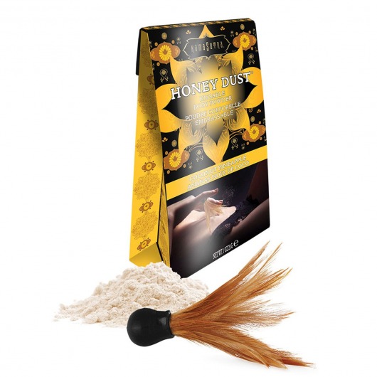 Пудра для тела Honey Dust Body Powder с ароматом кокоса и ананаса - 28 гр. - Kama Sutra - купить с доставкой в Сочи