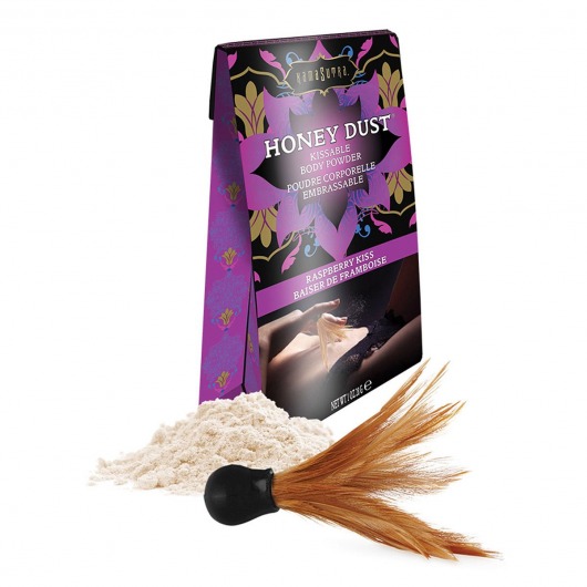 Пудра для тела Honey Dust Body Powder с ароматом малины - 28 гр. - Kama Sutra - купить с доставкой в Сочи