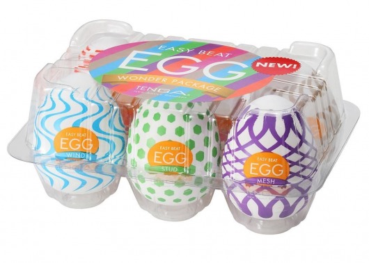Набор из 6 мастурбаторов Tenga EGG IV с различным рельефом - Tenga - в Сочи купить с доставкой