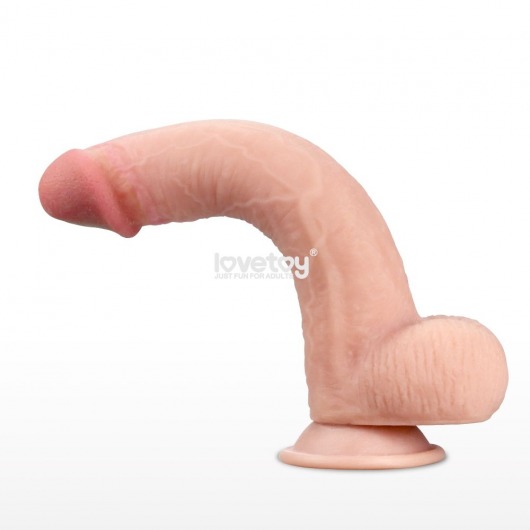 Телесный фаллоимитатор Sliding Skin Dual-Layered 9.0 - 23 см. - Lovetoy