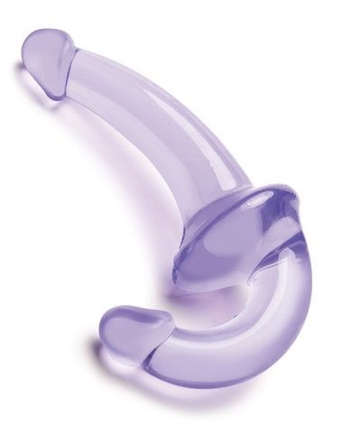 Фиолетовый безремневой страпон Strapless Strap-On - Lux Fetish - купить с доставкой в Сочи