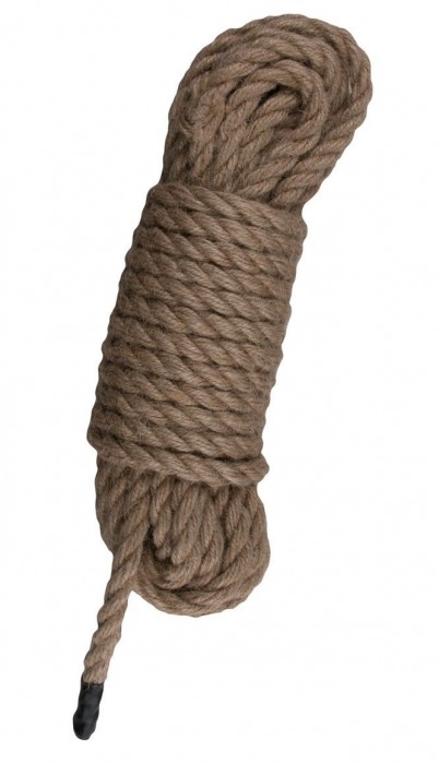 Пеньковая веревка для связывания Hemp Rope - 5 м. - Easy toys - купить с доставкой в Сочи