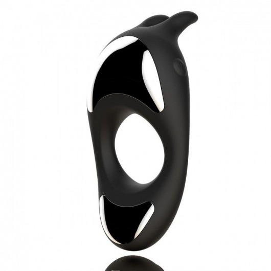 Черное эрекционное кольцо с двумя моторами Zeus Dual Vibe Cock Ring - FeelzToys - в Сочи купить с доставкой