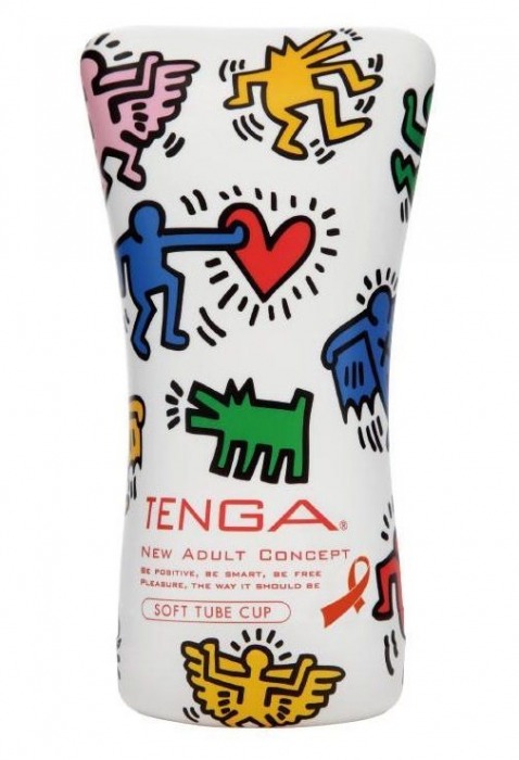 Мастурбатор-туба Keith Haring Soft Tube CUP - Tenga - в Сочи купить с доставкой