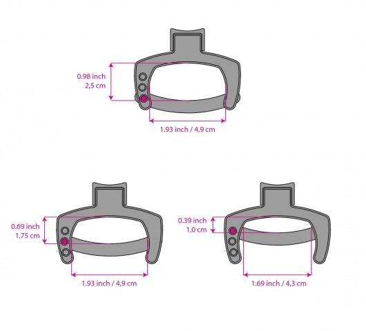 Кольцо с зажимом для мошонки для пояса верности Pubic Enemy - MyStim - купить с доставкой в Сочи