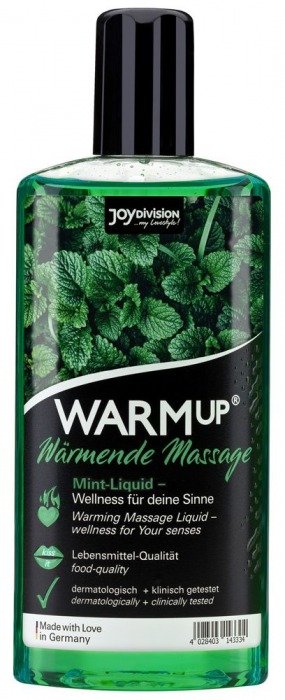 Массажное масло WARMup Mint с ароматом мяты - 150 мл. - Joy Division - купить с доставкой в Сочи