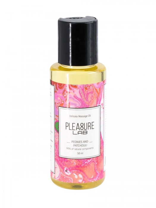 Массажное масло Pleasure Lab Delicate с ароматом пиона и пачули - 50 мл. - Pleasure Lab - купить с доставкой в Сочи