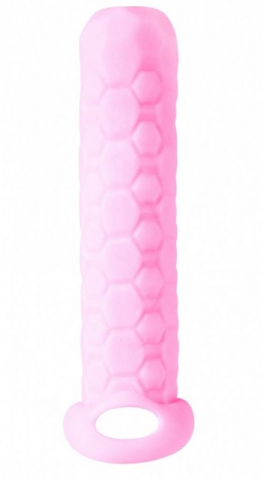 Розовый фаллоудлинитель Homme Long - 13,5 см. - Lola Games - в Сочи купить с доставкой