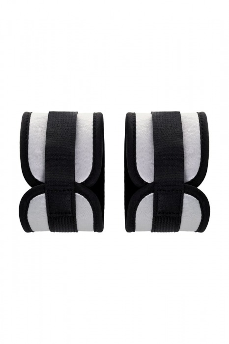 Серебристо-черные наручники Anonymo - ToyFa - купить с доставкой в Сочи