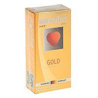 Презервативы Masculan Ultra Gold с золотым напылением и ароматом ванили - 10 шт. - Masculan - купить с доставкой в Сочи