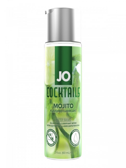 Вкусовой лубрикант на водной основе JO Cocktails Mojito - 60 мл. - System JO - купить с доставкой в Сочи