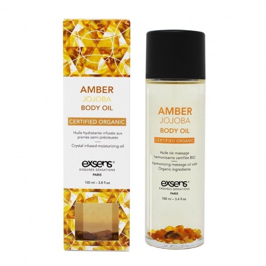 Органическое массажное масло AMBER JOJOBA - 100 мл. - Exsens - купить с доставкой в Сочи
