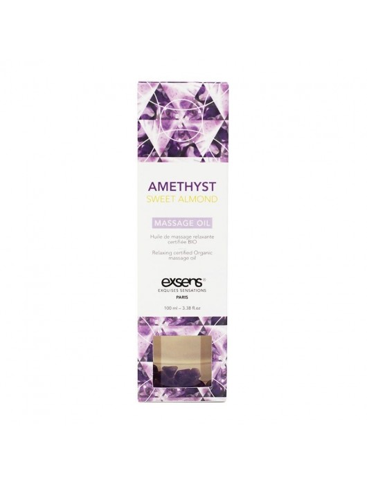 Органическое массажное масло AMETHYST SWEET ALMOND - 100 мл. - Exsens - купить с доставкой в Сочи