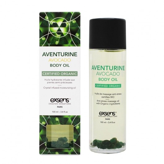 Органическое массажное масло AVENTURINE AVOCADO - 100 мл. - Exsens - купить с доставкой в Сочи