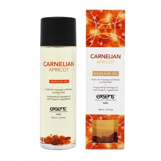 Органическое массажное масло CARNELIAN APRICOT - 100 мл. - Exsens - купить с доставкой в Сочи