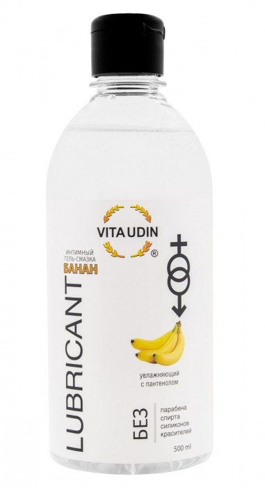 Интимный гель-смазка на водной основе VITA UDIN с ароматом банана - 500 мл. - VITA UDIN - купить с доставкой в Сочи