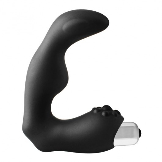 Черный вибромассажер простаты FantASStic Vibrating Prostate Massager - 11,3 см. - Dream Toys - в Сочи купить с доставкой
