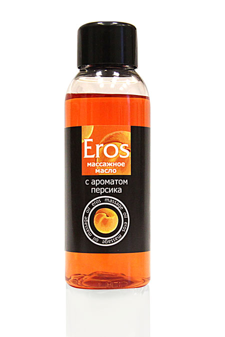 Массажное масло Eros exotic с ароматом персика - 50 мл. - Биоритм - купить с доставкой в Сочи