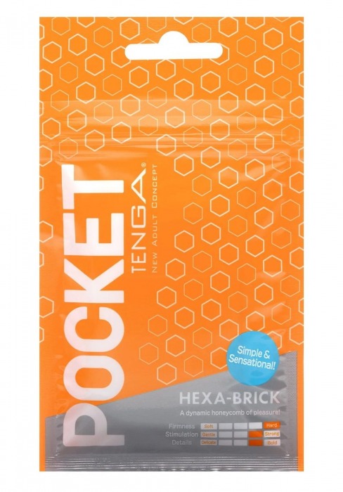 Карманный мастурбатор HEXA-BRICK - Tenga - в Сочи купить с доставкой