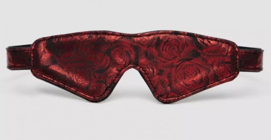 Двусторонняя красно-черная маска на глаза Reversible Faux Leather Blindfold - Fifty Shades of Grey - купить с доставкой в Сочи