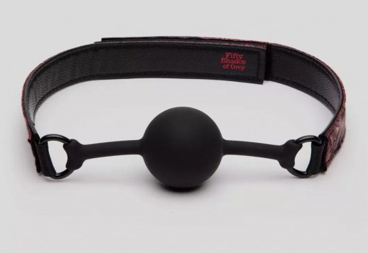 Кляп-шар на двусторонних ремешках Reversible Silicone Ball Gag - Fifty Shades of Grey - купить с доставкой в Сочи