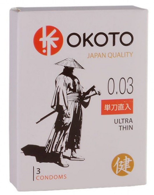 Ультратонкие презервативы OKOTO Ultra Thin - 3 шт. - Sitabella - купить с доставкой в Сочи