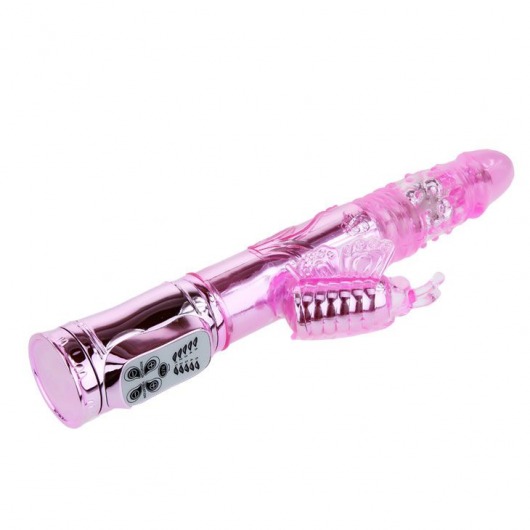 Вибратор-бабочка Throbbing Butterfly - 29,5 см. - Baile