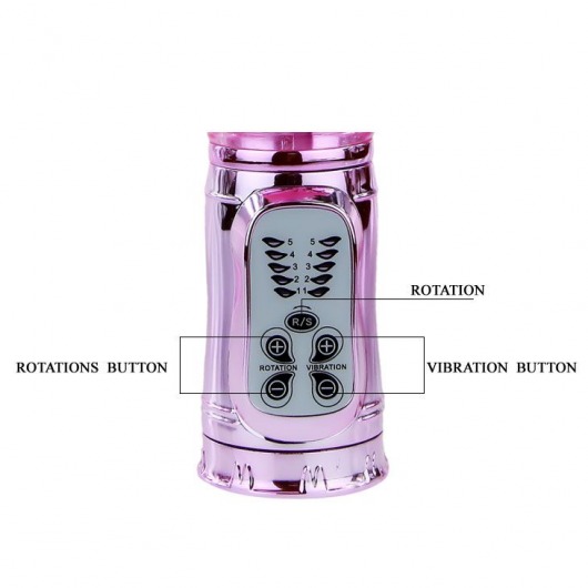 Вибратор-бабочка Throbbing Butterfly - 29,5 см. - Baile