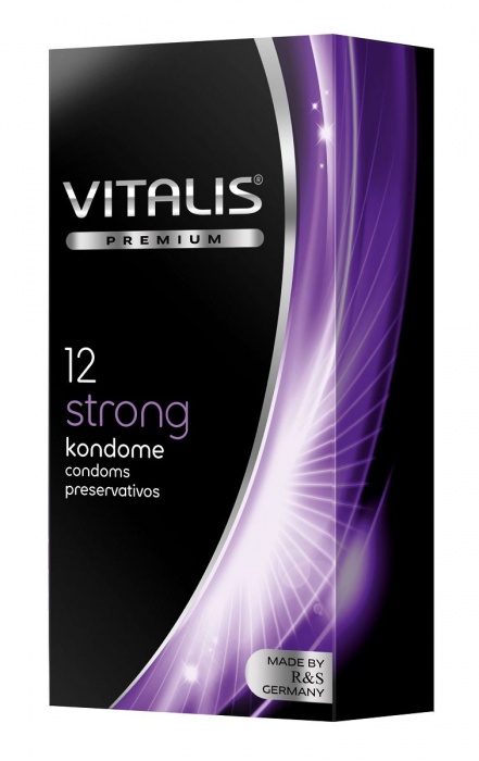 Презервативы с утолщённой стенкой VITALIS PREMIUM strong - 12 шт. - Vitalis - купить с доставкой в Сочи