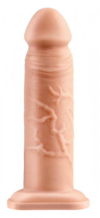 Телесный реалистичный фаллоимитатор с полостью Silicone Hollow Extension - 20 см. - Pipedream - купить с доставкой в Сочи