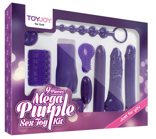 Эротический набор Toy Joy Mega Purple - Toy Joy - купить с доставкой в Сочи