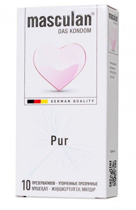 Супертонкие презервативы Masculan Pur - 10 шт. - Masculan - купить с доставкой в Сочи