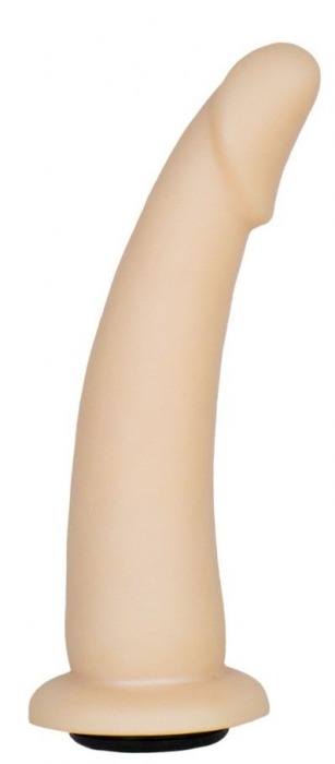 Телесная гладкая насадка-фаллоимитатор Harness - 17 см. - LOVETOY (А-Полимер) - купить с доставкой в Сочи
