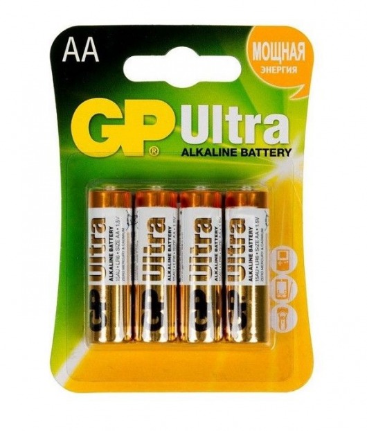Батарейки алкалиновые GP Ultra Alkaline AA/LR6 - 4 шт. - Элементы питания - купить с доставкой в Сочи