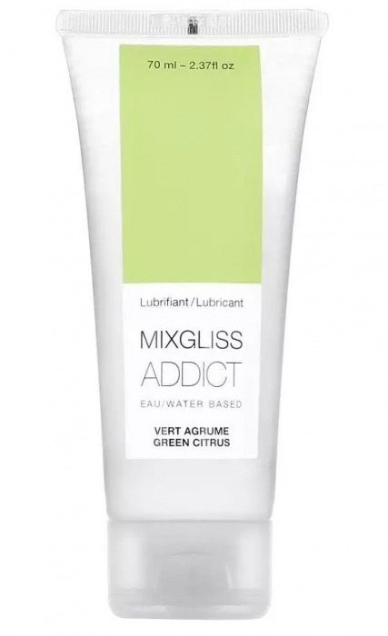 Смазка на водной основе Mixgliss Addict с ароматом цитруса - 70 мл. - Mixgliss - купить с доставкой в Сочи