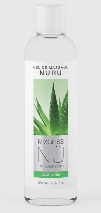 Массажный гель на водной основе Mixgliss NU Aloe Vera - 150 мл. - Mixgliss - купить с доставкой в Сочи