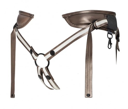Бронзовый пояс для насадок Desirous Harness - Strap-on-me - купить с доставкой в Сочи