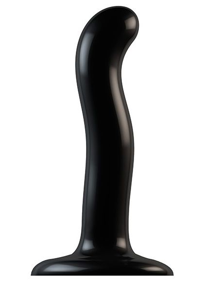 Черный фаллоимитатор-насадка Strap-On-Me P G spot Dildo size S - 16,4 см. - Strap-on-me - купить с доставкой в Сочи