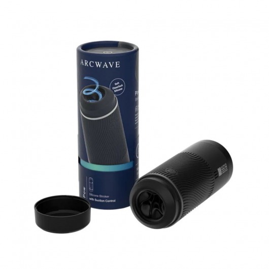 Черный мастурбатор с контролем всасывания Arcwave Pow Stroker - Arcwave - в Сочи купить с доставкой
