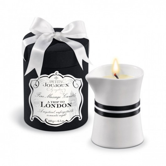 Массажное масло в виде большой свечи Petits Joujoux London с ароматом ревеня, амбры и чёрной смородины - MyStim - купить с доставкой в Сочи