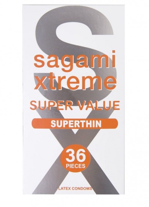 Ультратонкие презервативы Sagami Xtreme Superthin - 36 шт. - Sagami - купить с доставкой в Сочи