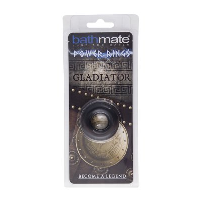 Чёрное эрекционное кольцо Gladiator - Bathmate - в Сочи купить с доставкой